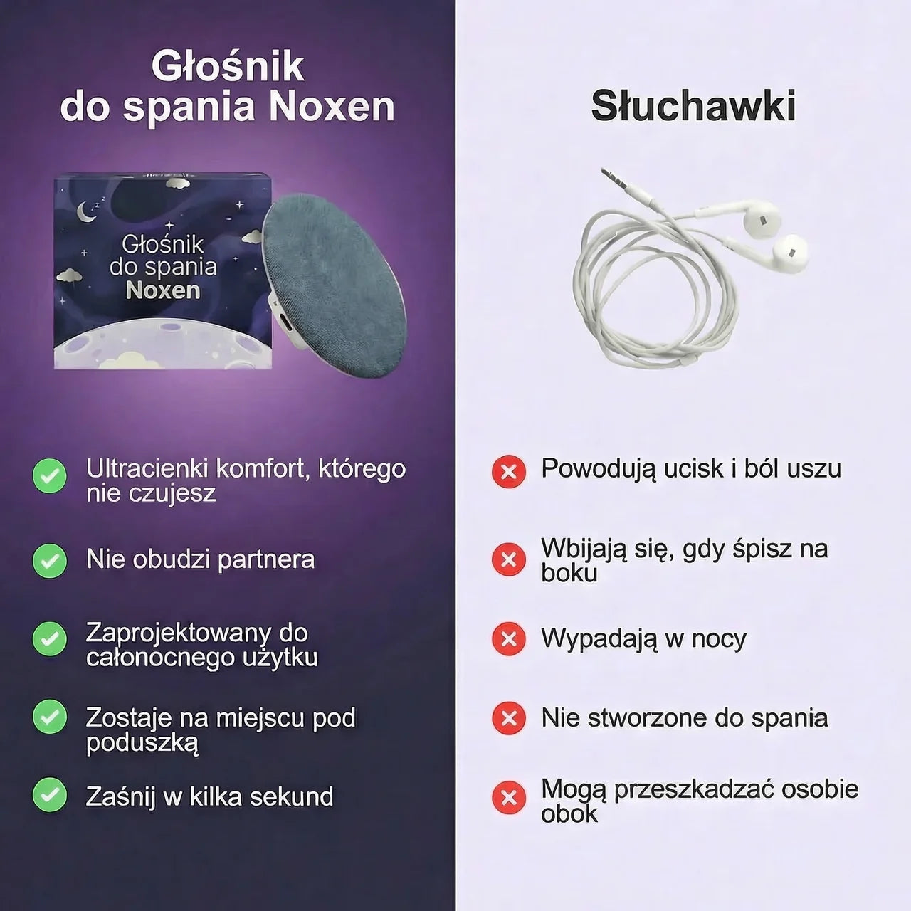 Głośnik do spania - Noxen