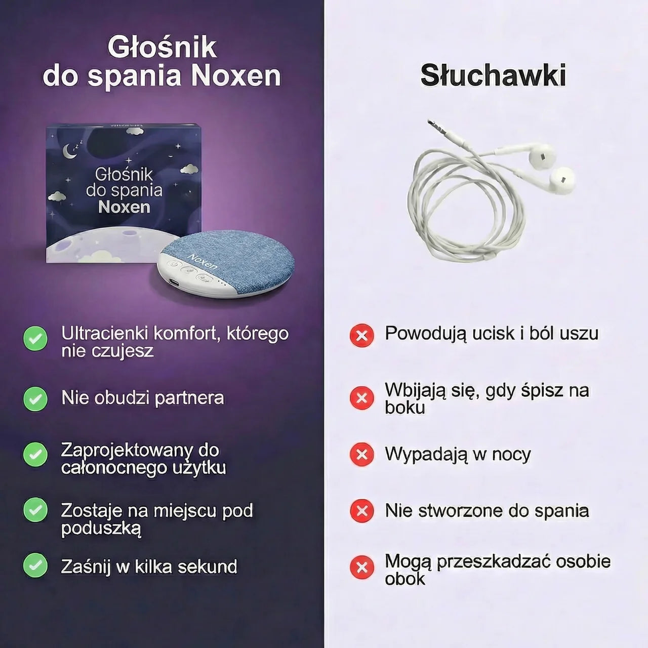 Głośnik do spania - Noxen