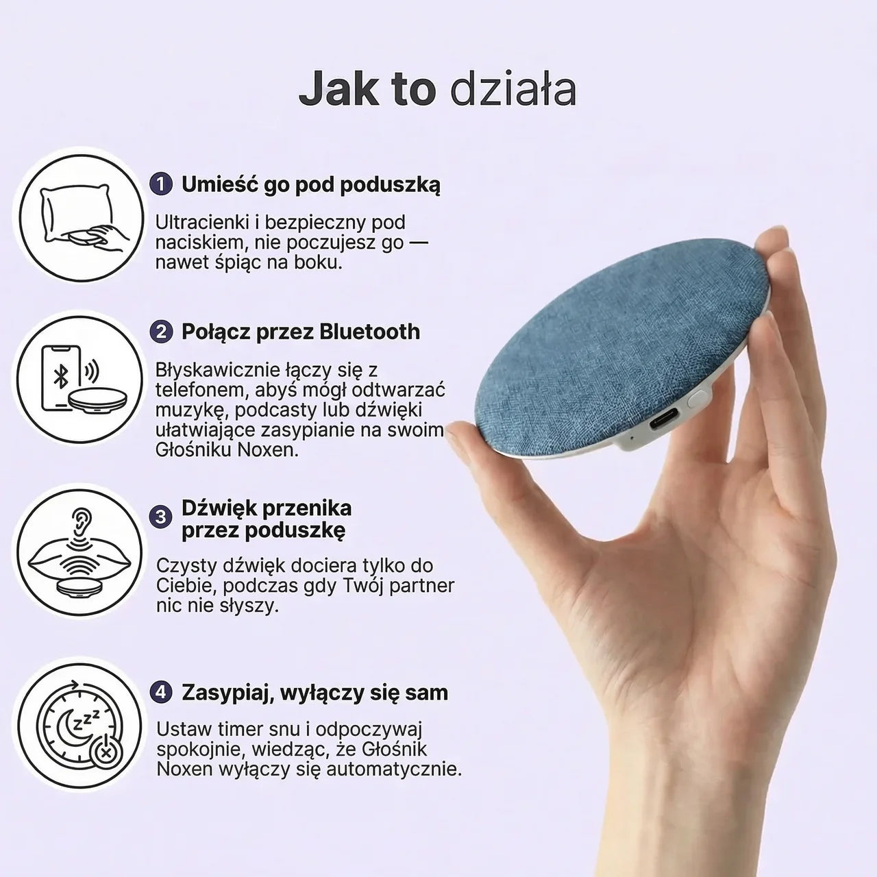 Głośnik do spania - Noxen